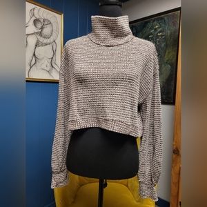 Free People Light Cropped Sweater Size S